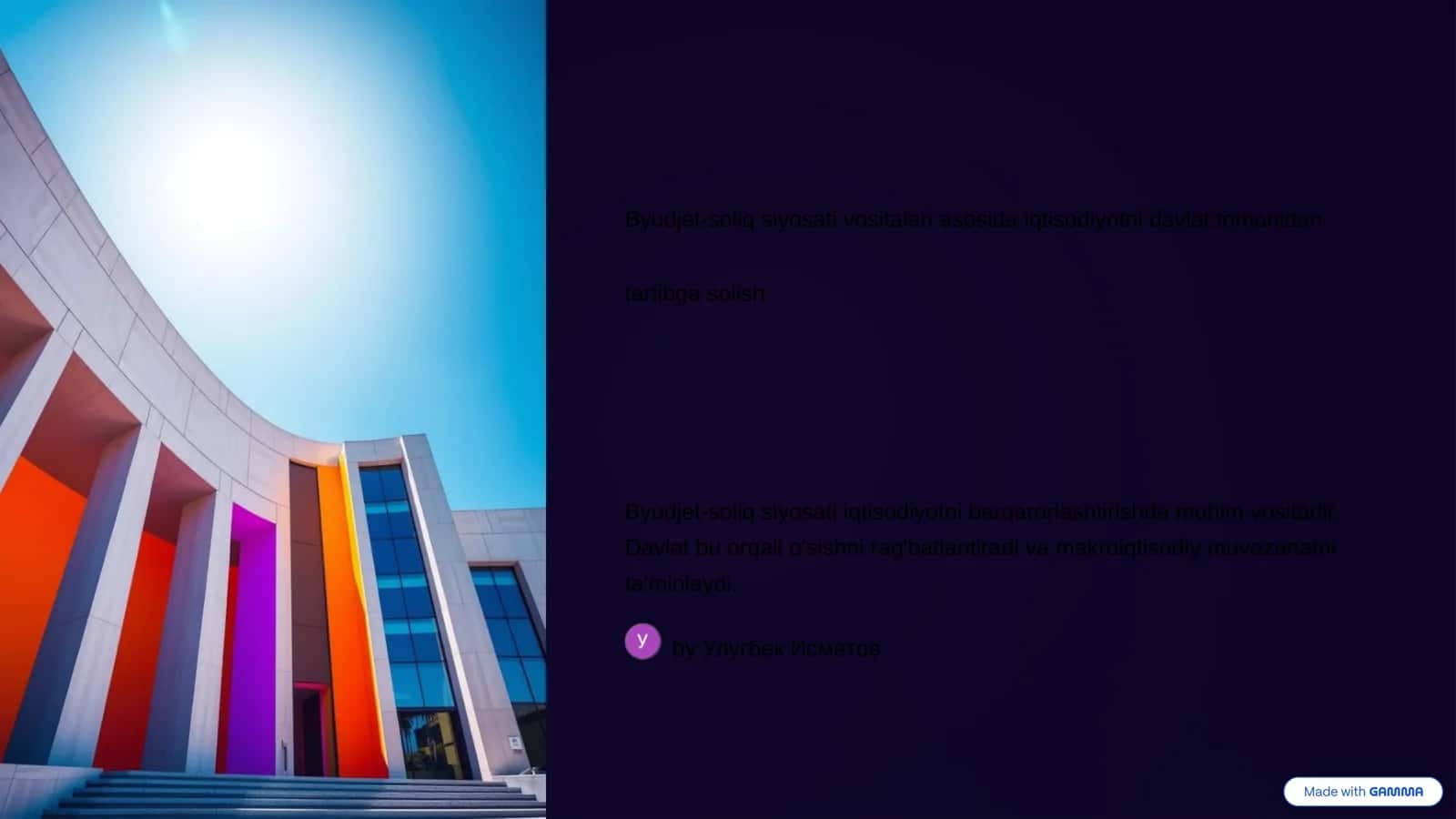 Byudjet-soliq siyosati vositalari 1