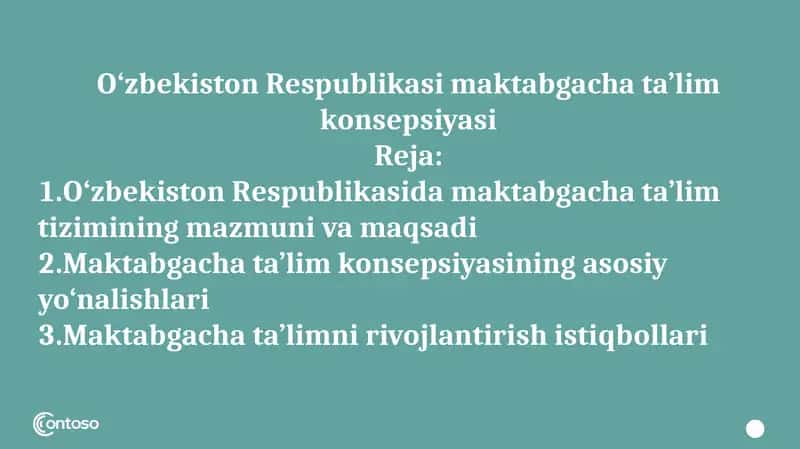 O‘zbekiston Respublikasi maktabgacha ta’lim konsepsiyasi 1