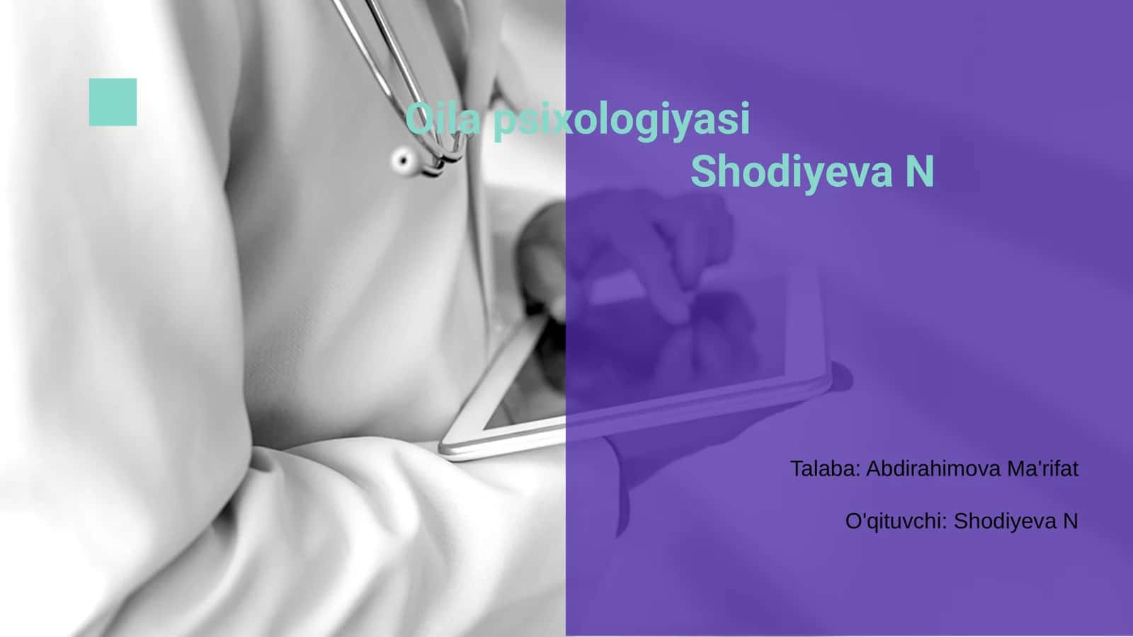 Oilа psixologiyasi 1