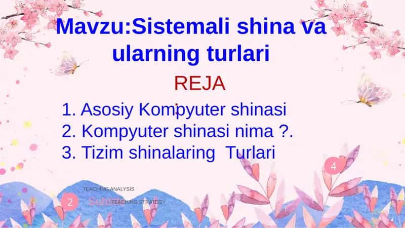 Sistemali shina va ularning turlari 1