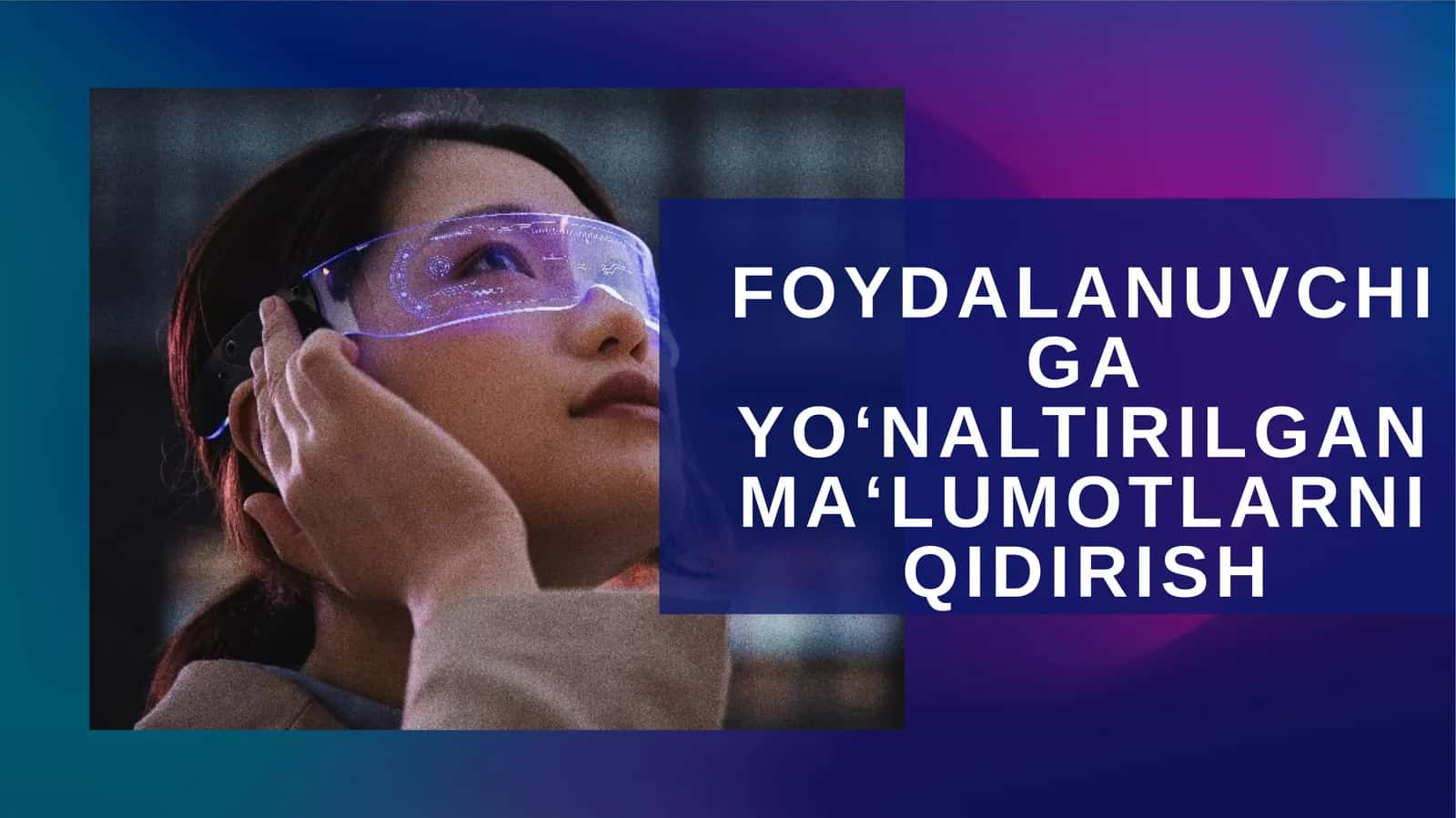 Foydalanuvchiga yo‘naltirilgan ma‘lumotlarni qidirish 1