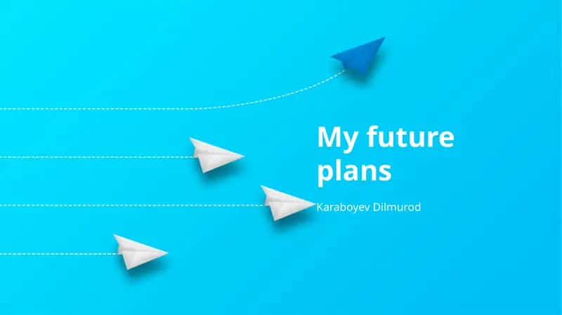 My future plans 1
