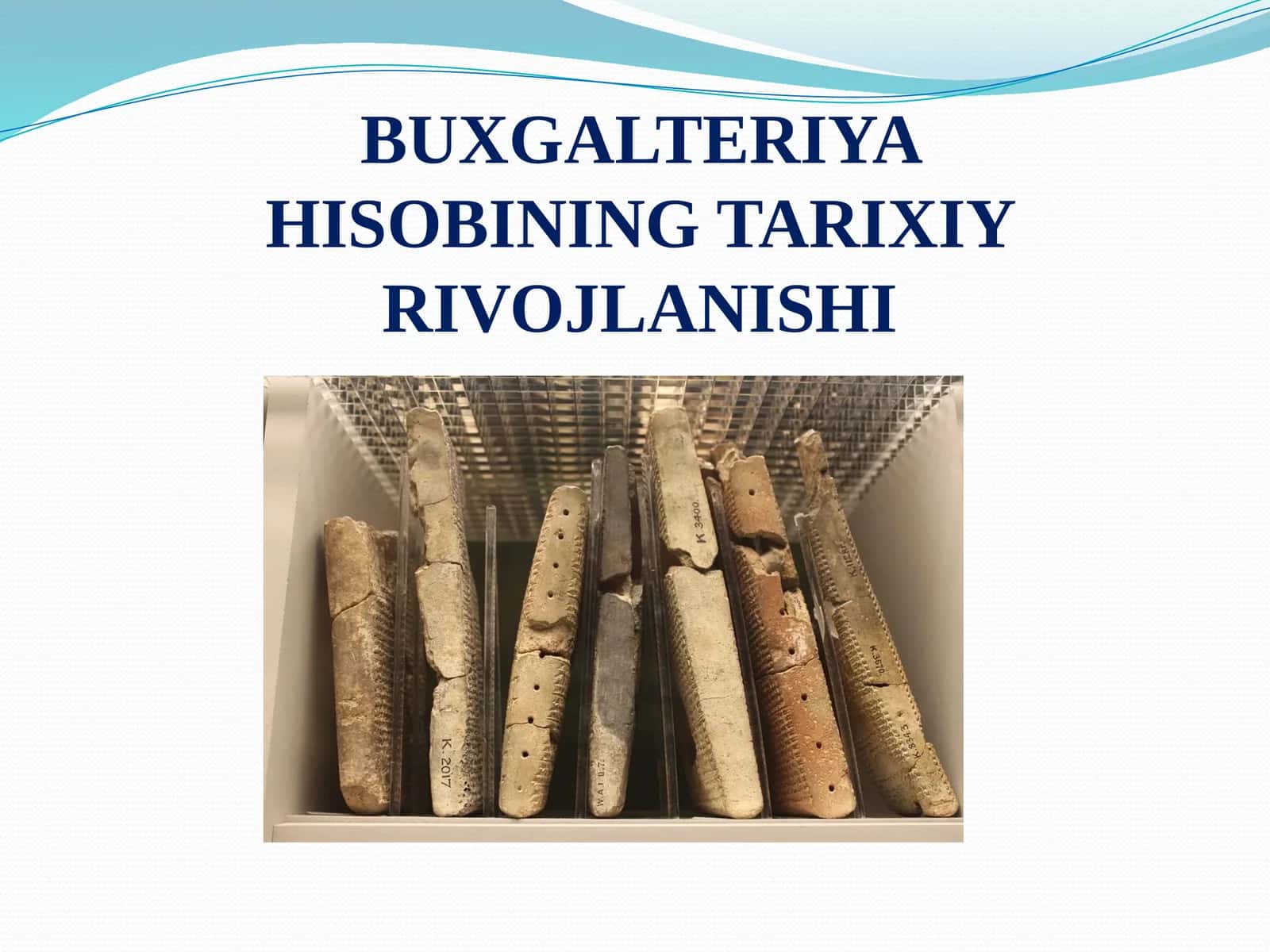 BUXGALTERIYA HISOBINING TARIXIY RIVOJLANISHI 1