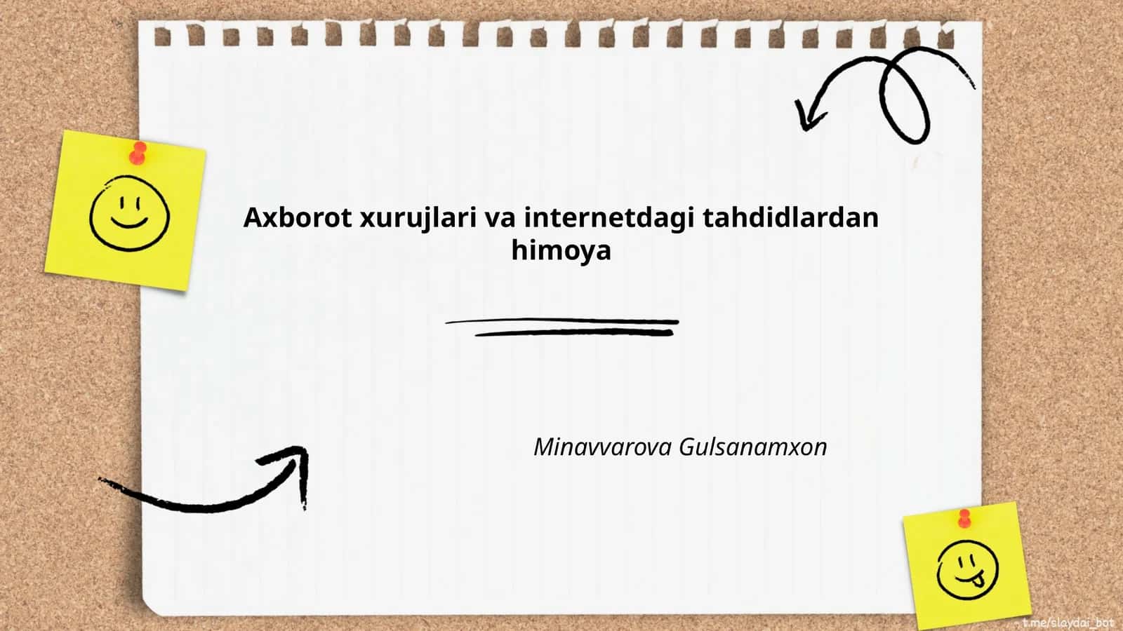 Axborot xavfsizligi asoslari 1