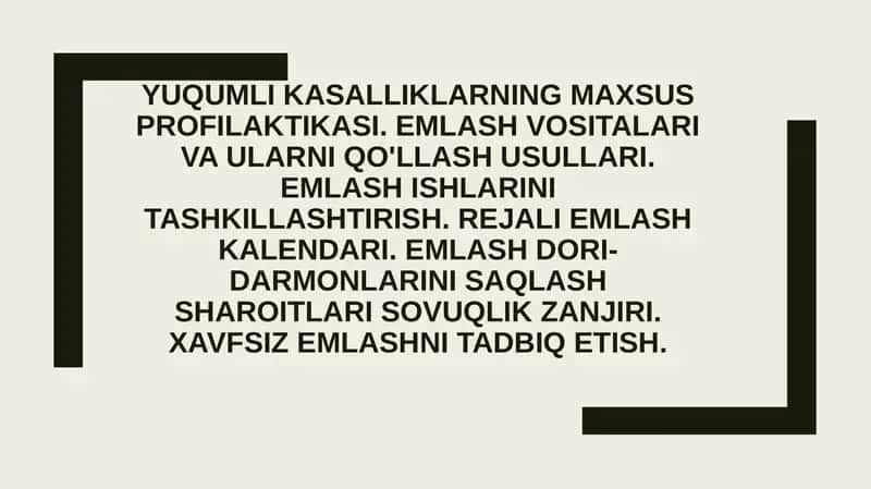 Yuqumli kasalliklarning maxsus profilaktikasi 1