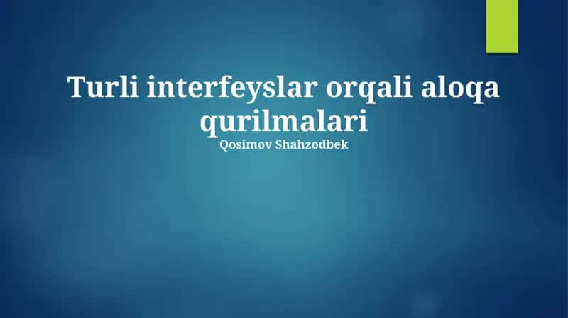 Ko'z Harakatlari Interfeyslari 1