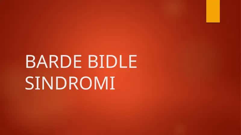 BARDE BIDLE SINDROMI 1
