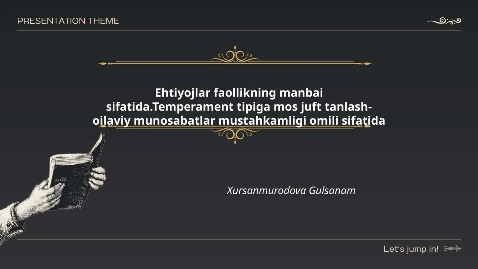 Ehtiyojlar va inson faolligi 1