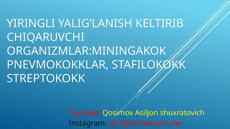 Yiringliyalig’lanish keltirib chiqaruvchi organizmlar 1
