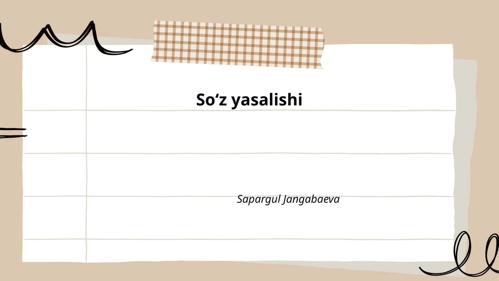 Soʻz yasalishi 1