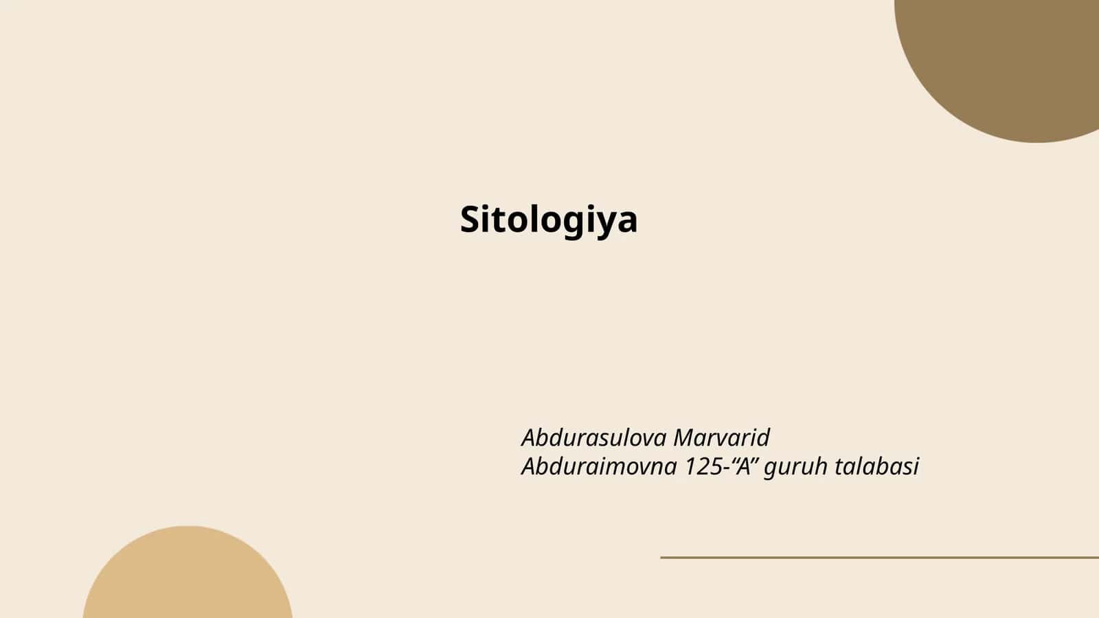 Sitologiya 1