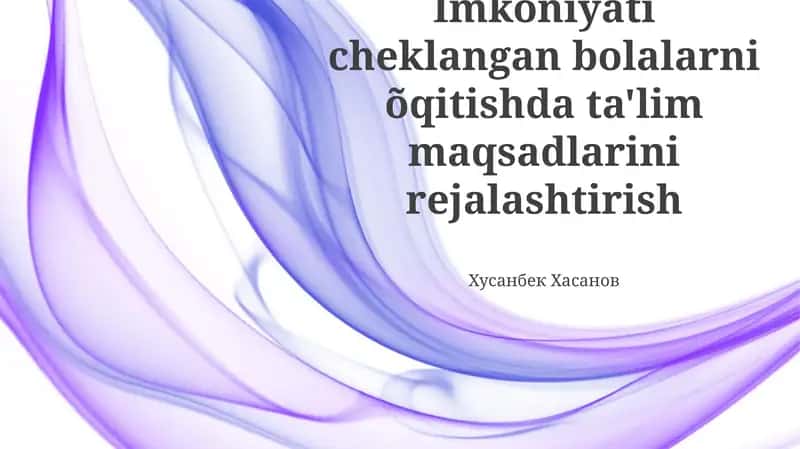 Shaxsiy Ehtiyojlarni Tushunish 1
