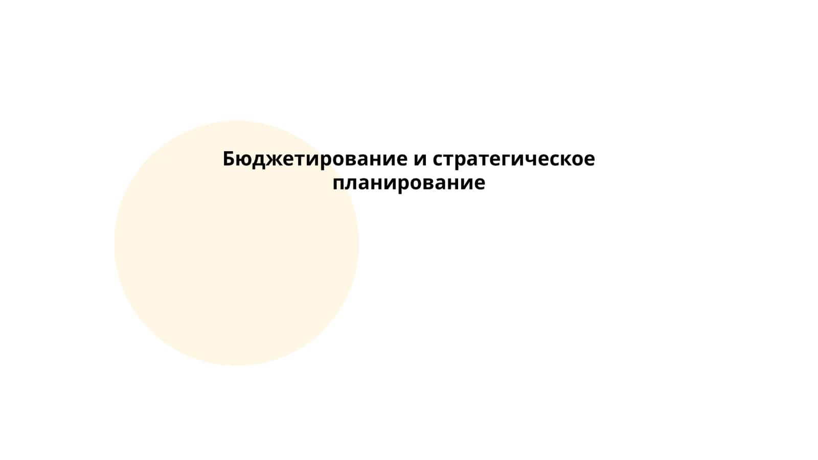 Бюджетирование и стратегическое планирование 1