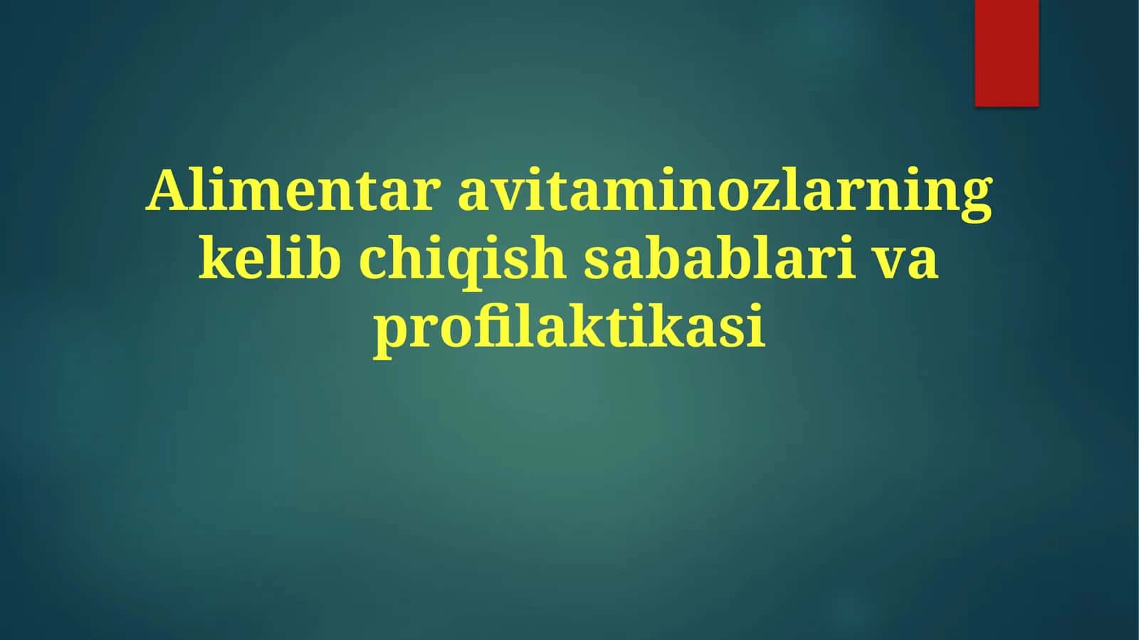 Alimentaravitaminozlarningkelibchiqishsabablarivaprofilaktikasi 1