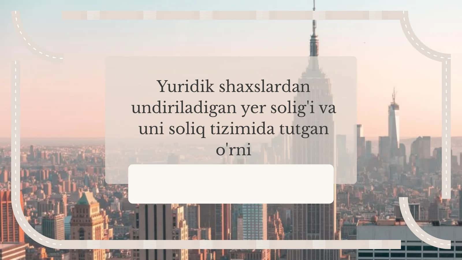 Yer Solig'i 1