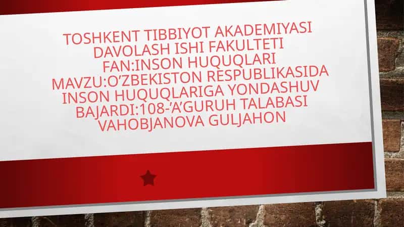 Davolash ishi fakulteti 1