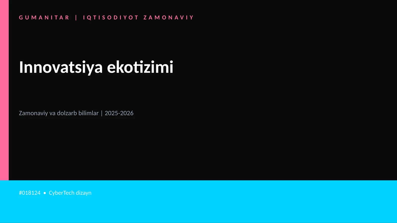 Innovatsiya ekotizimi 1