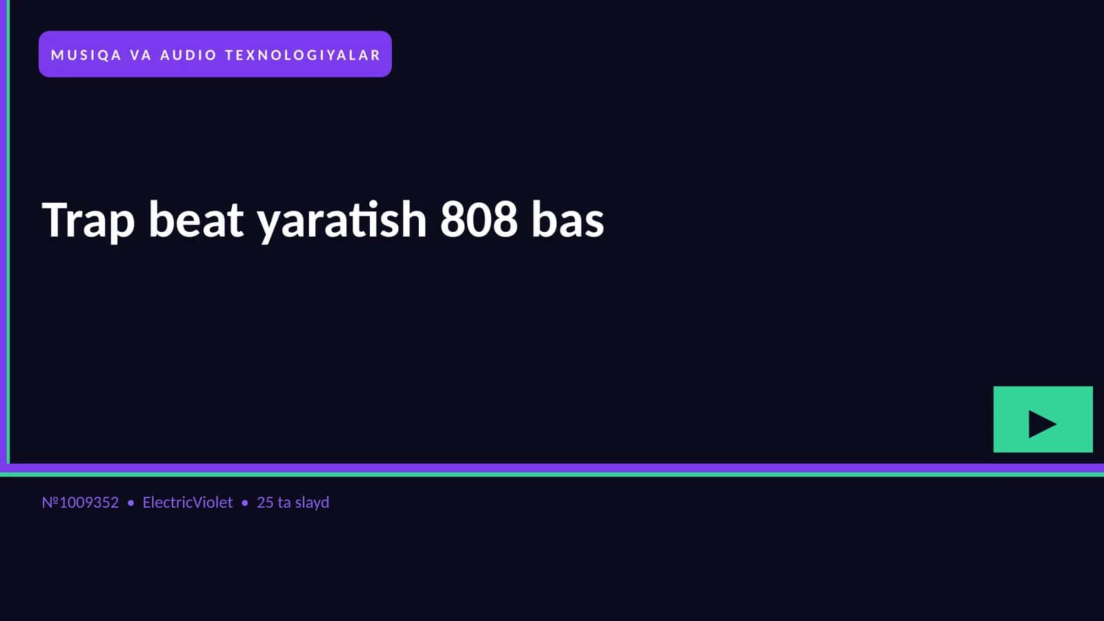 Trap beat yaratish 808 bas 1