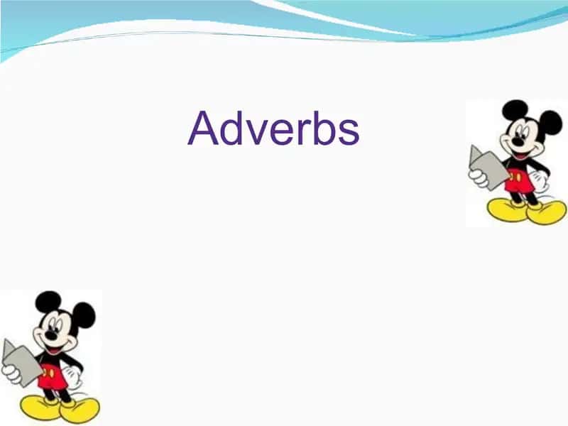 Adjectives and Adverbs 1
