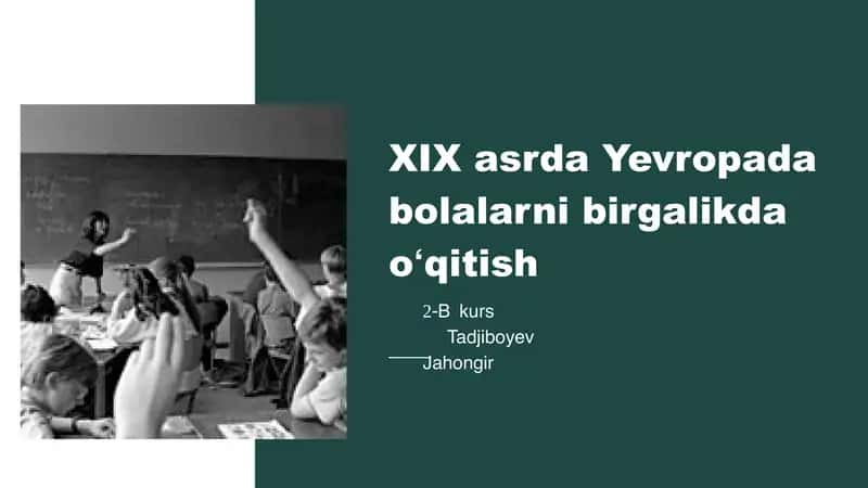 Umumiy pedagogika fani taqdimoti 1