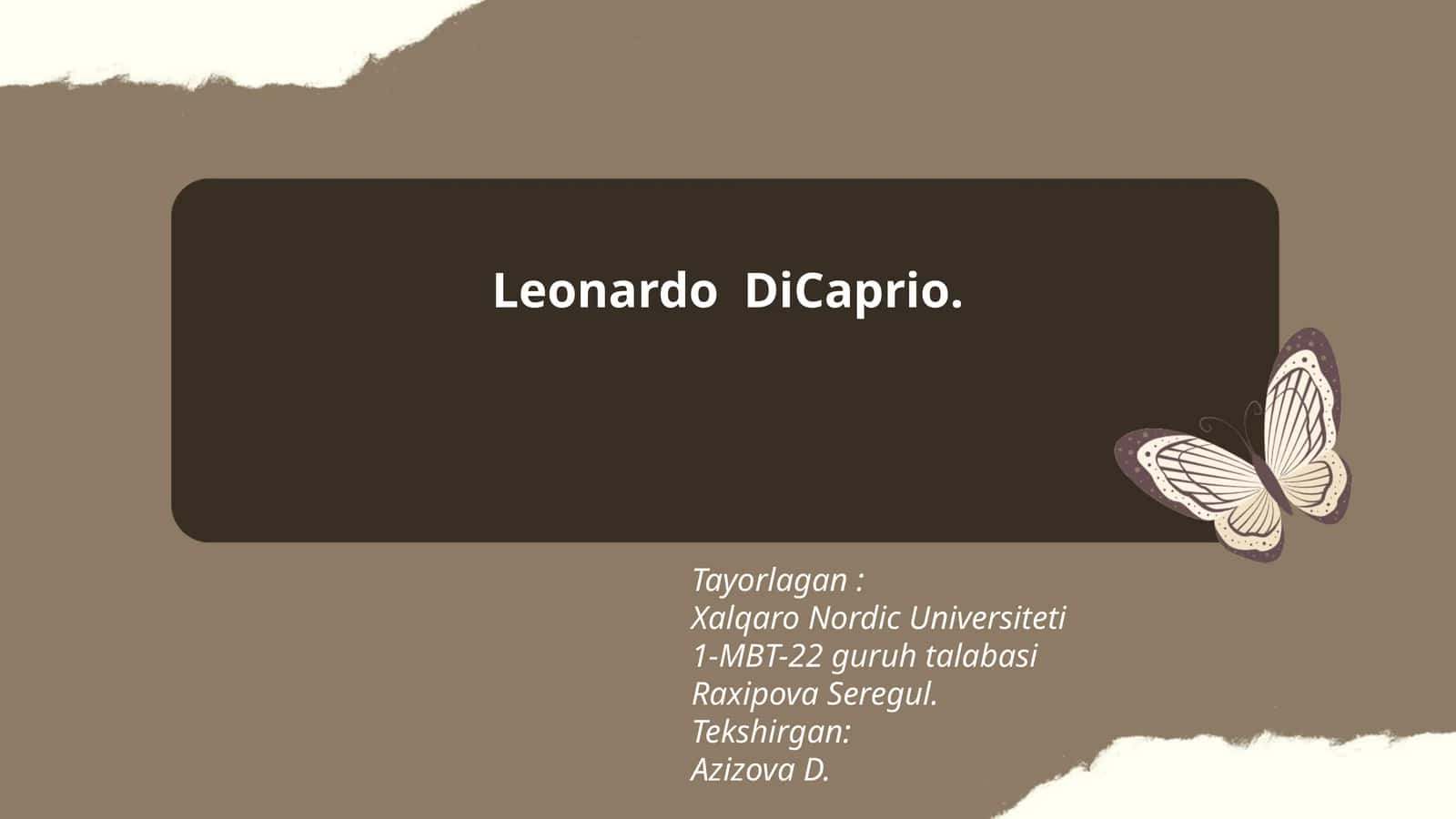 Leonardo DiCaprio 1