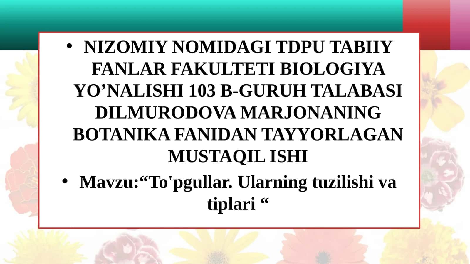 To'pgullar. Ularning tuzilishi va tiplari 1