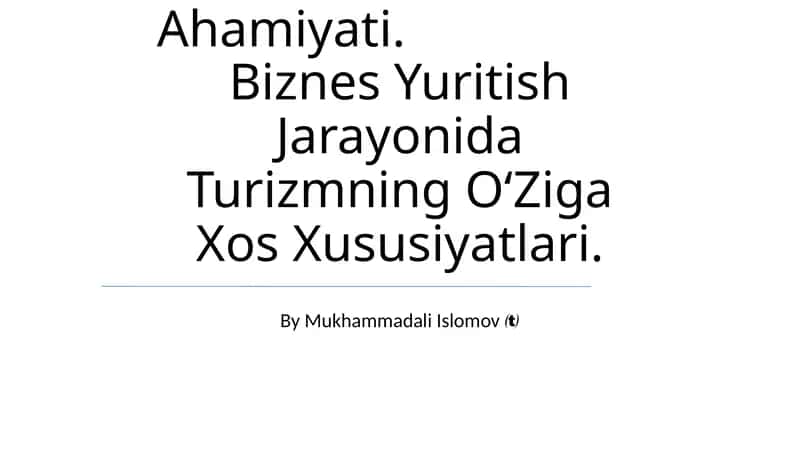 Turizm Turlari 1