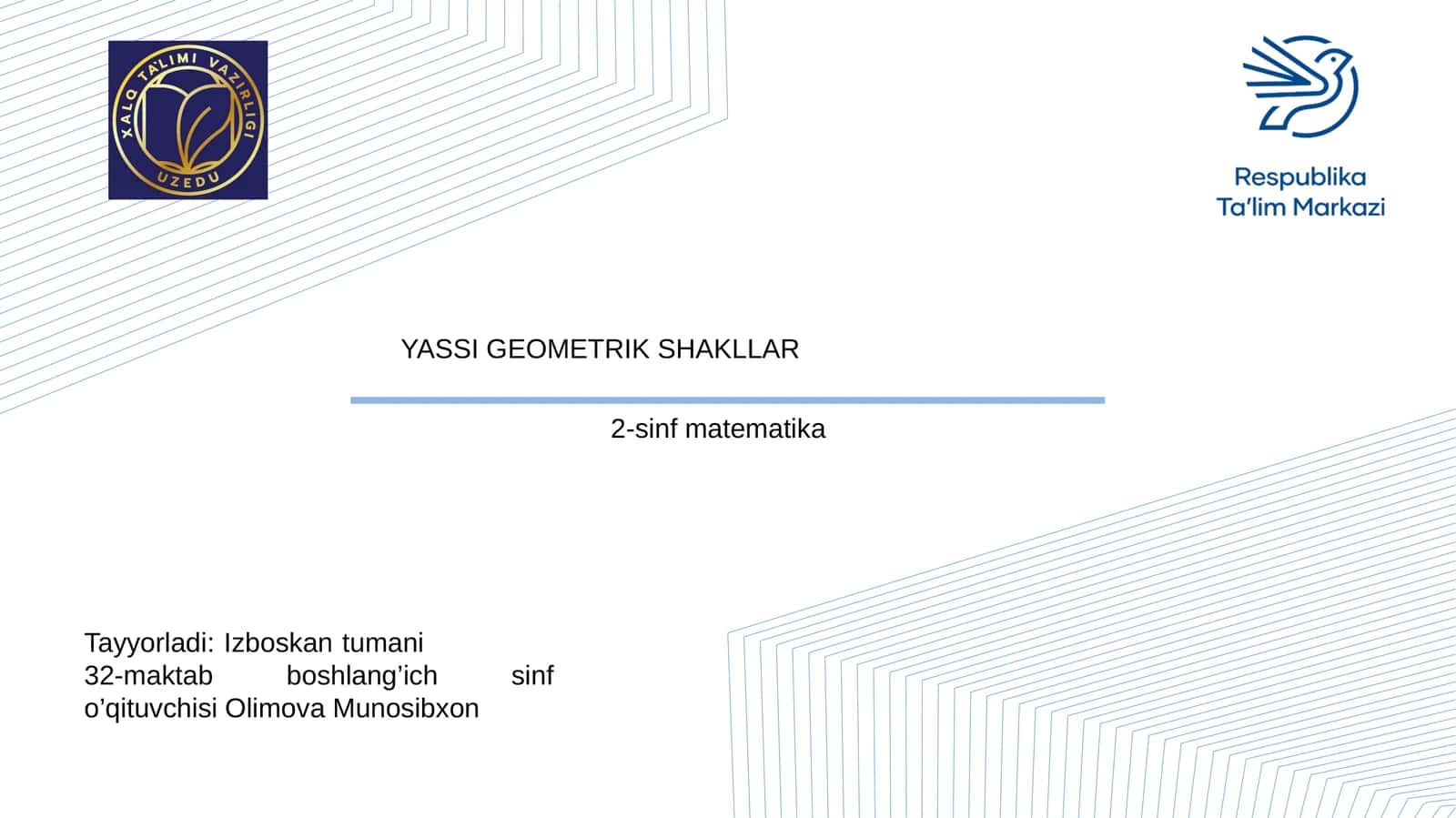 YASSI GEOMETRIK SHAKLLAR 1