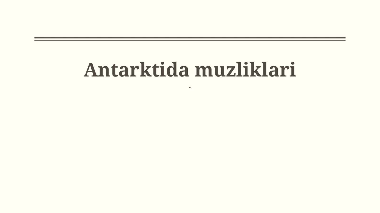 Antarktida muzliklari 1