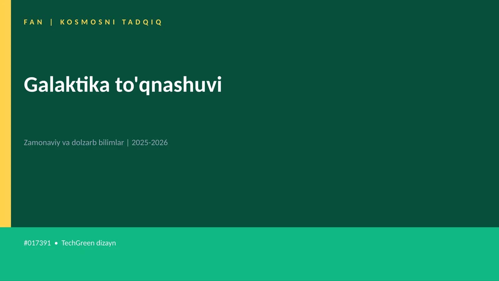 KOSMOSNI TADQIQ 1