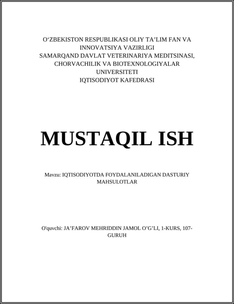 Excel moliyaviy rejalashtirish va byudjetlash 1