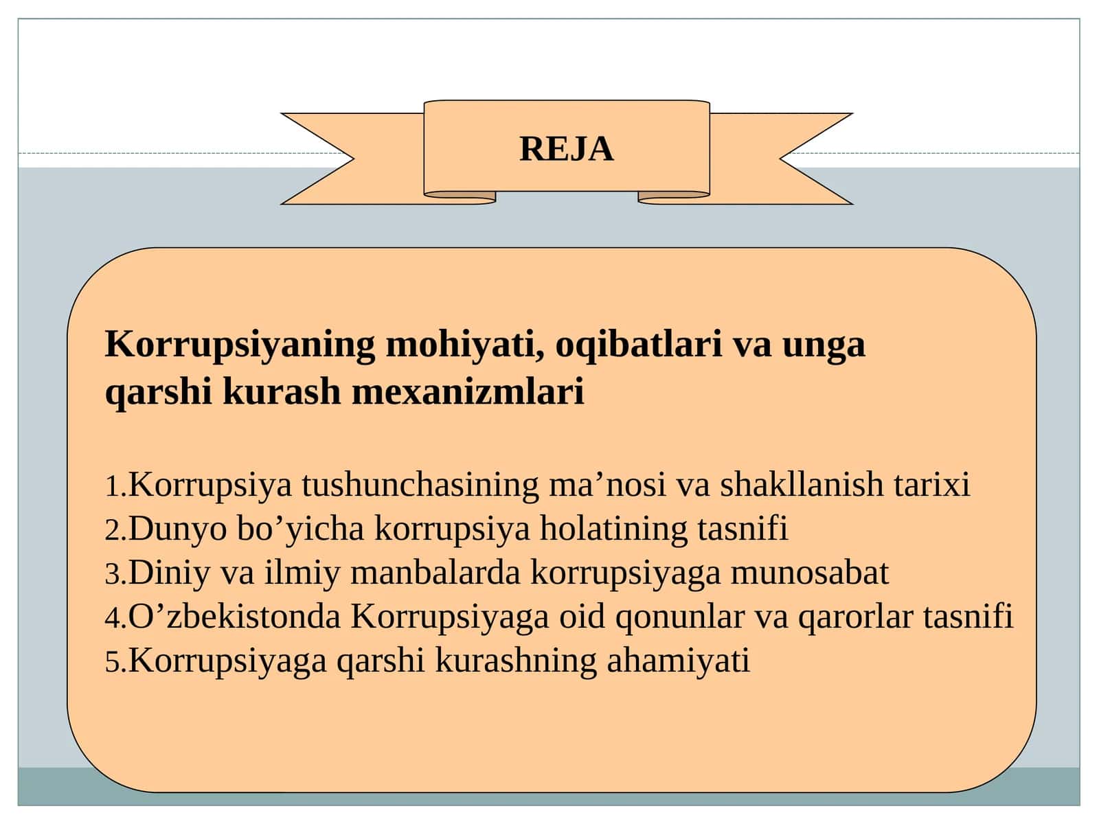 Korrupsiya va unga qarshi kurash mexanizmlari 1