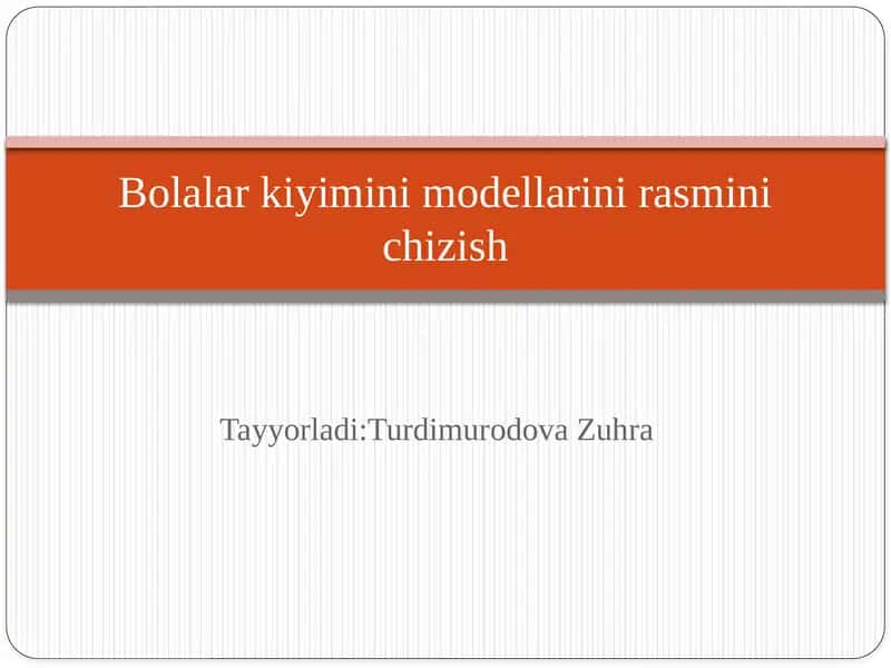 Bolalar kiyimi dizayni 1
