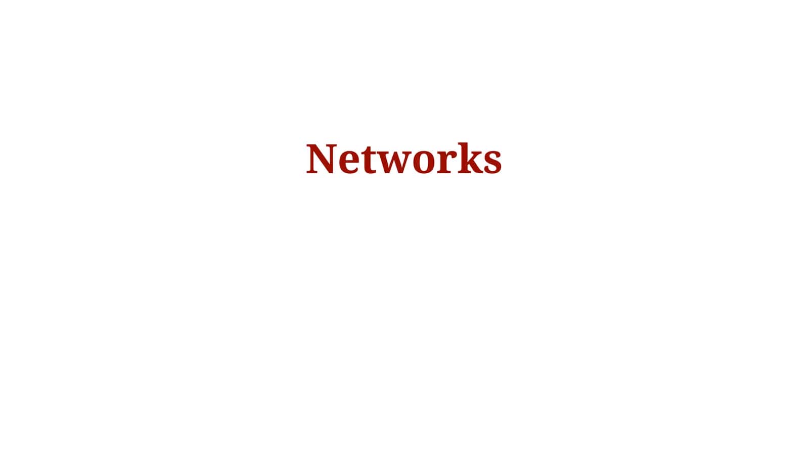 Network Fundamentals 1