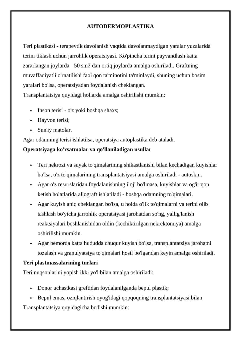 AUTODERMOPLASTIKA 1