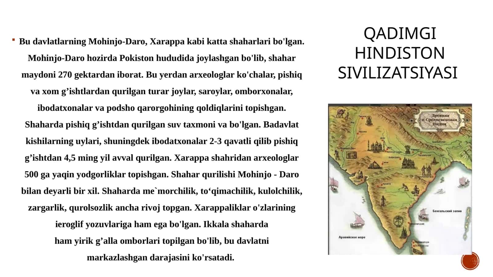 Qadimgi hindiston sivilizatsiyasi. 1