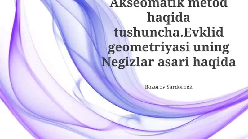 Aksiomatika Metodi Konsepsiyasi 1