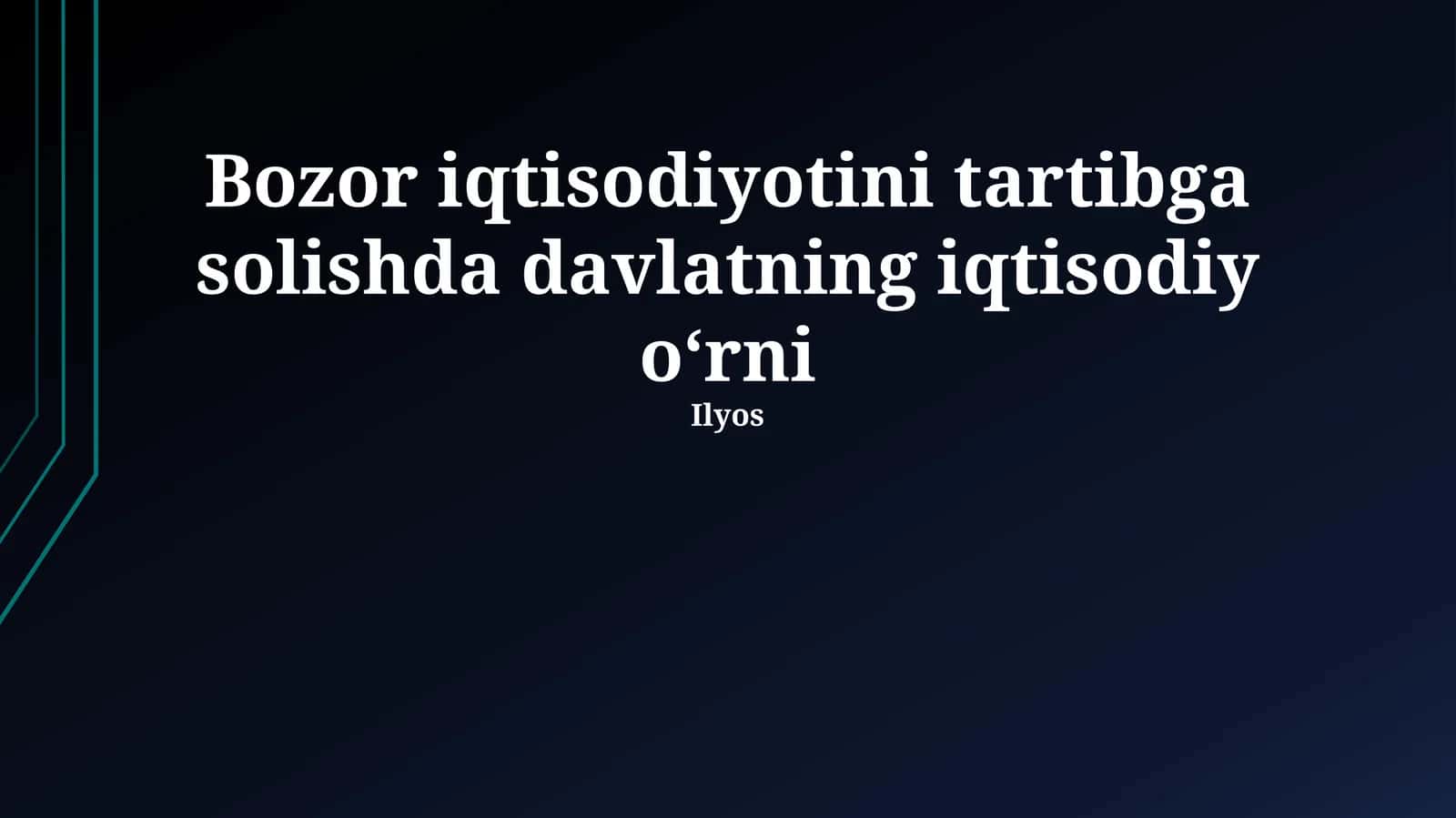 Monopolga qarshi kurash va raqobatni qo'llab-quvvatlash 1
