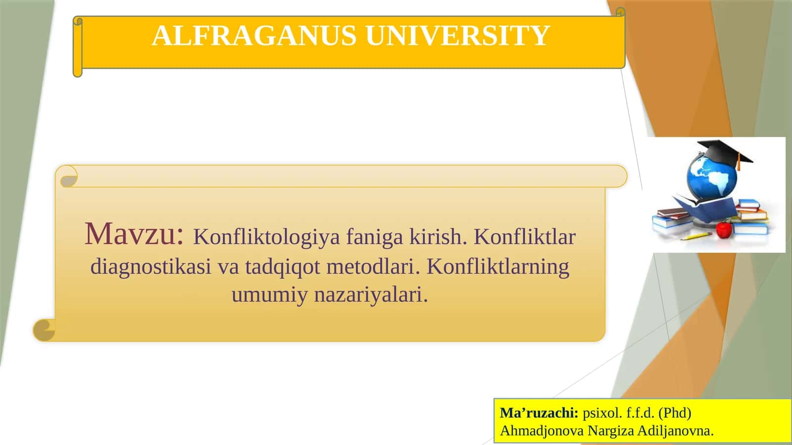 Konfliktologiya faniga kirish.Konfliktlar diagnostikasi va tadqiqot metodlari.Konfliktlarning umumiy nazariyalari 1