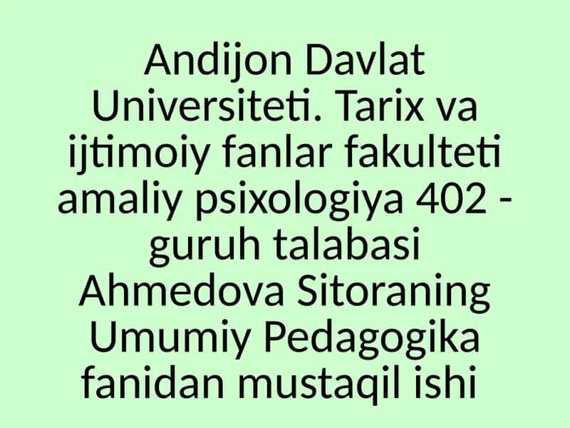Rivojlangan xorijiy mamlakatlarda ta'lim tizimi 1