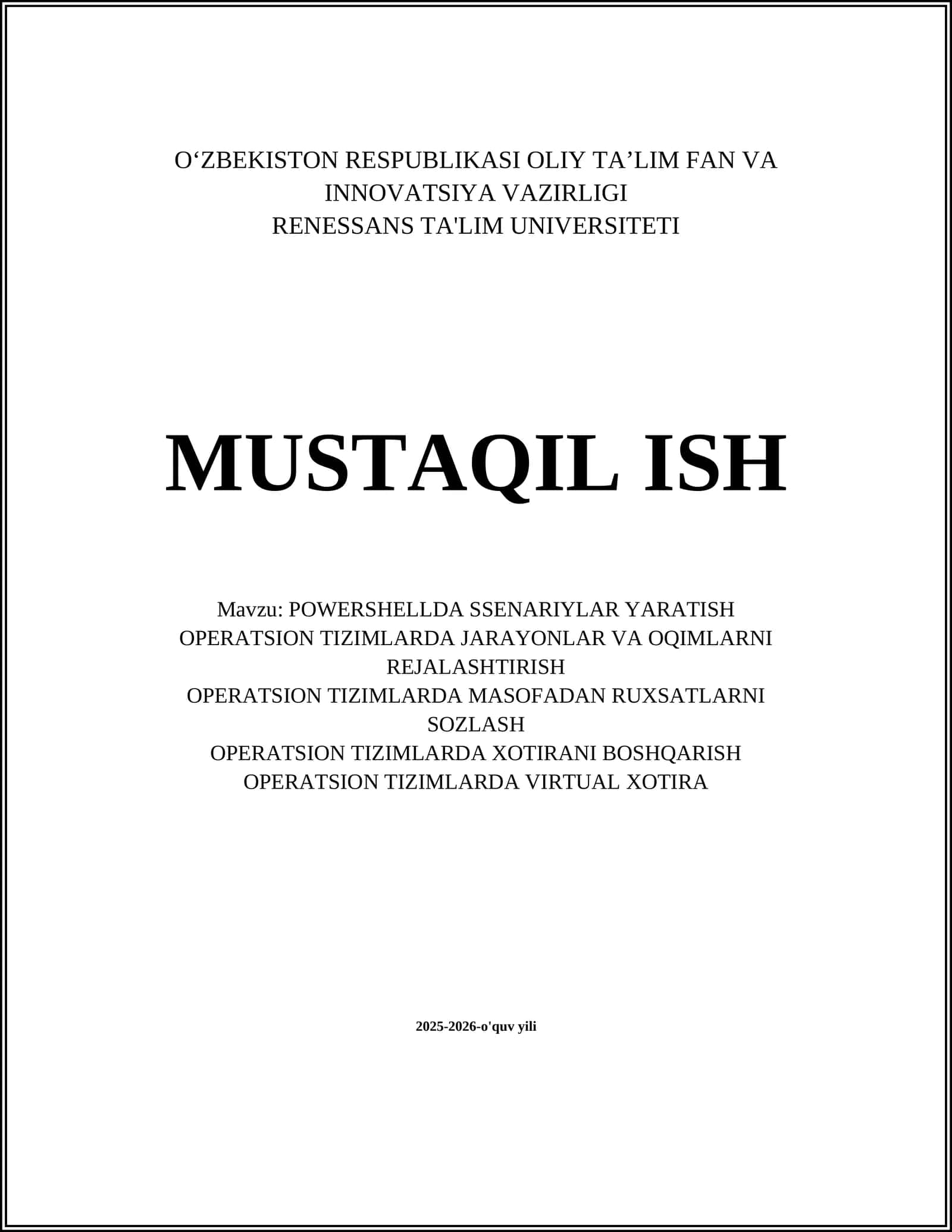 POWERSHELLDA SSENARIYLAR YARATISH 1