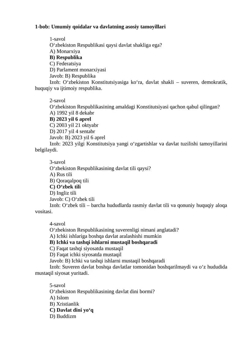 Maktab maslahatchisi test barcha yo'nalishlar uchun. 50 betdan iborat 1