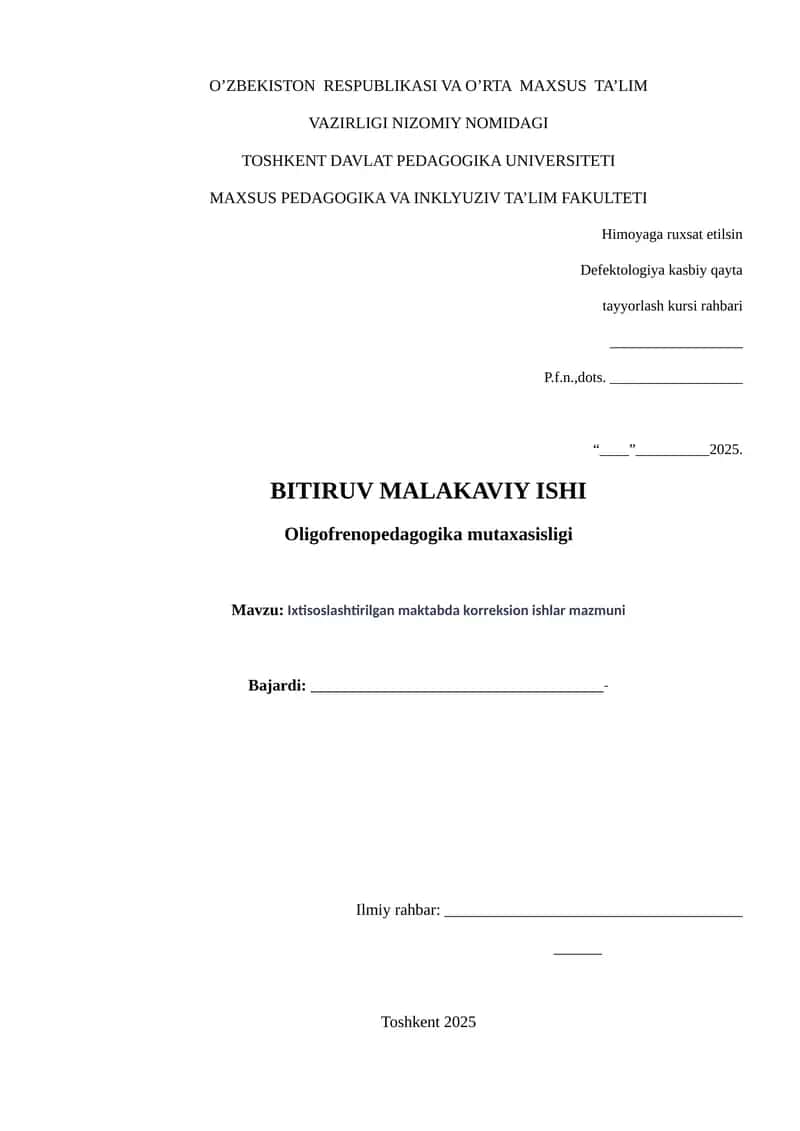 Oligofrenopedagogika mutaxasisligi 1