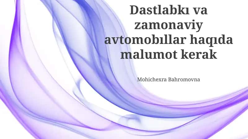 Avtomobil Sanoatining Kelajagi: Tendentsiyalar va Ta'sir 1