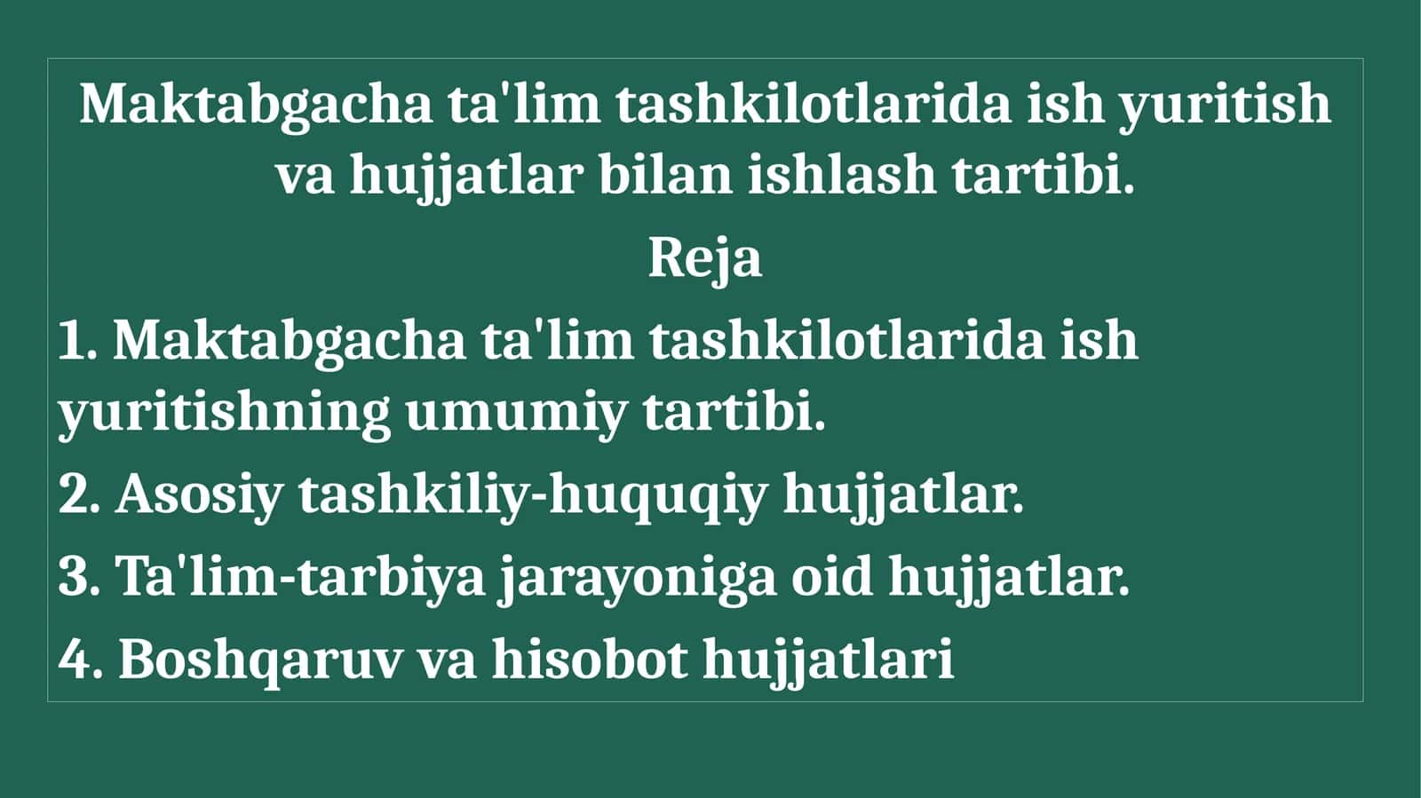 Maktabgachata'lim Tashkilotlarida Ish Yuritish Tartibi 1