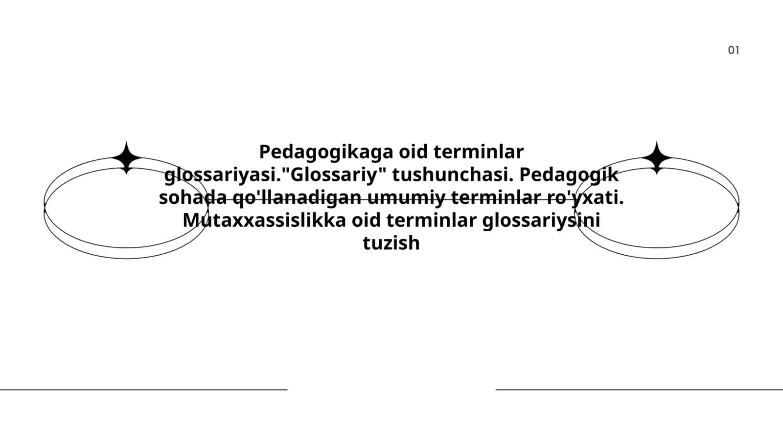Pedagogikaga oid terminlar glossariyasi 1