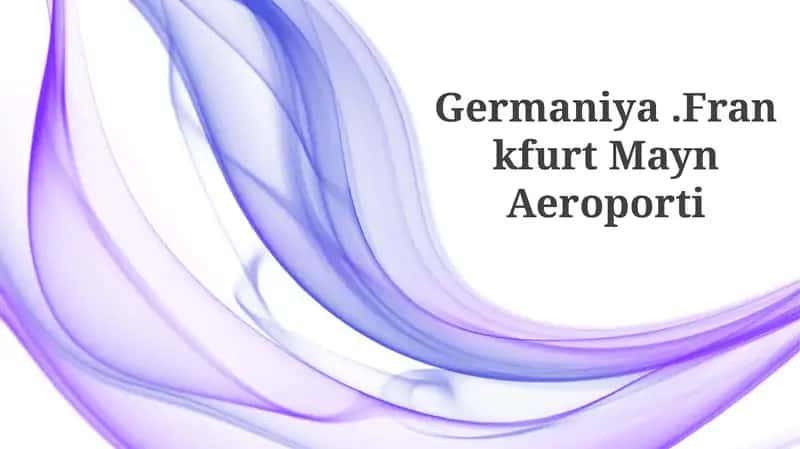 Frankfurt Mayn Aeroporti 1