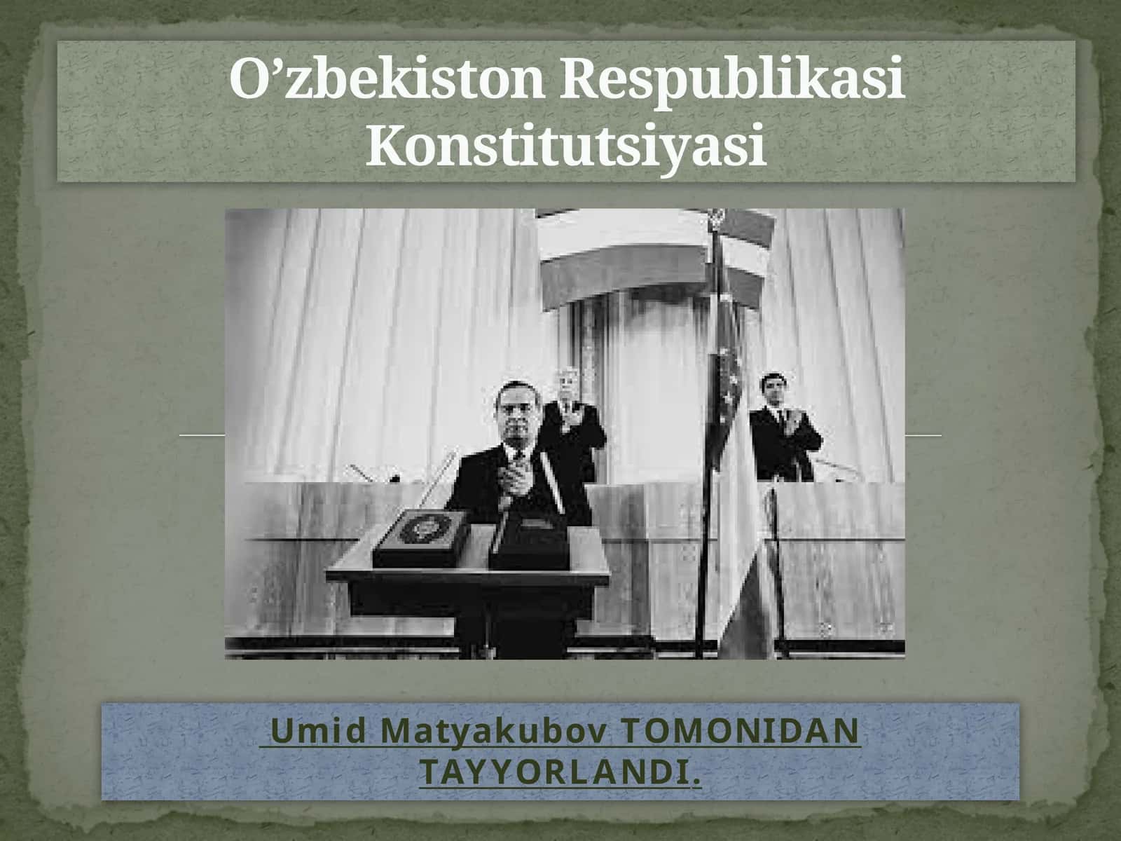 O'zbekiston Konstitutsiyasi 1
