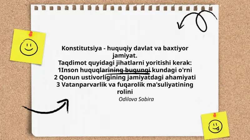 Konstitutsiya - huquqiy davlat va baxtiyor jamiyat 1
