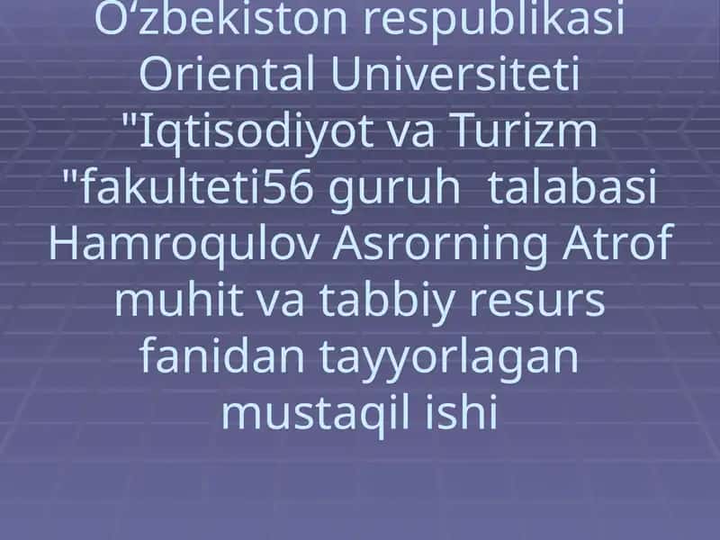 Iqlim o’zgarishlari va havoning global qizishi 1